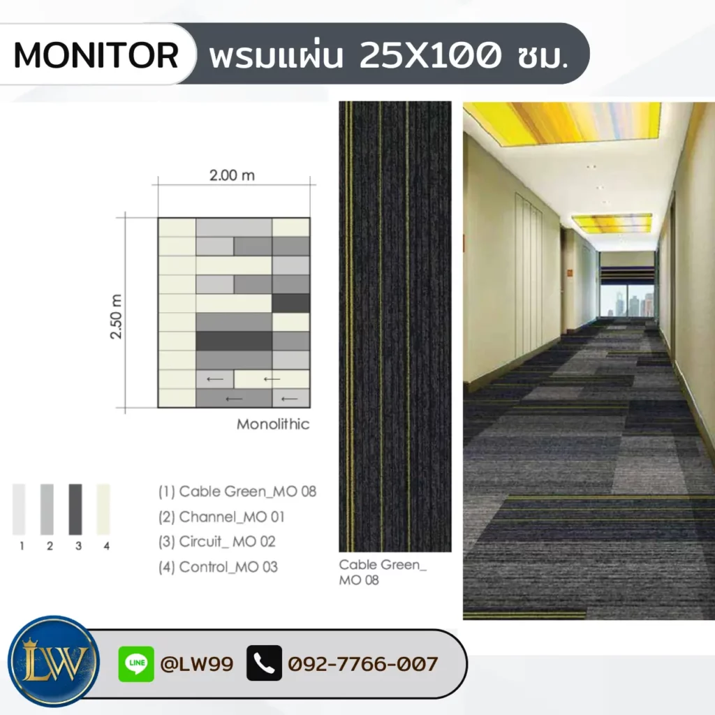 พรมปูพื้นหอประชุมลายโมเดิร์น รับปูพรมหอประชุมทั่วประเทศ