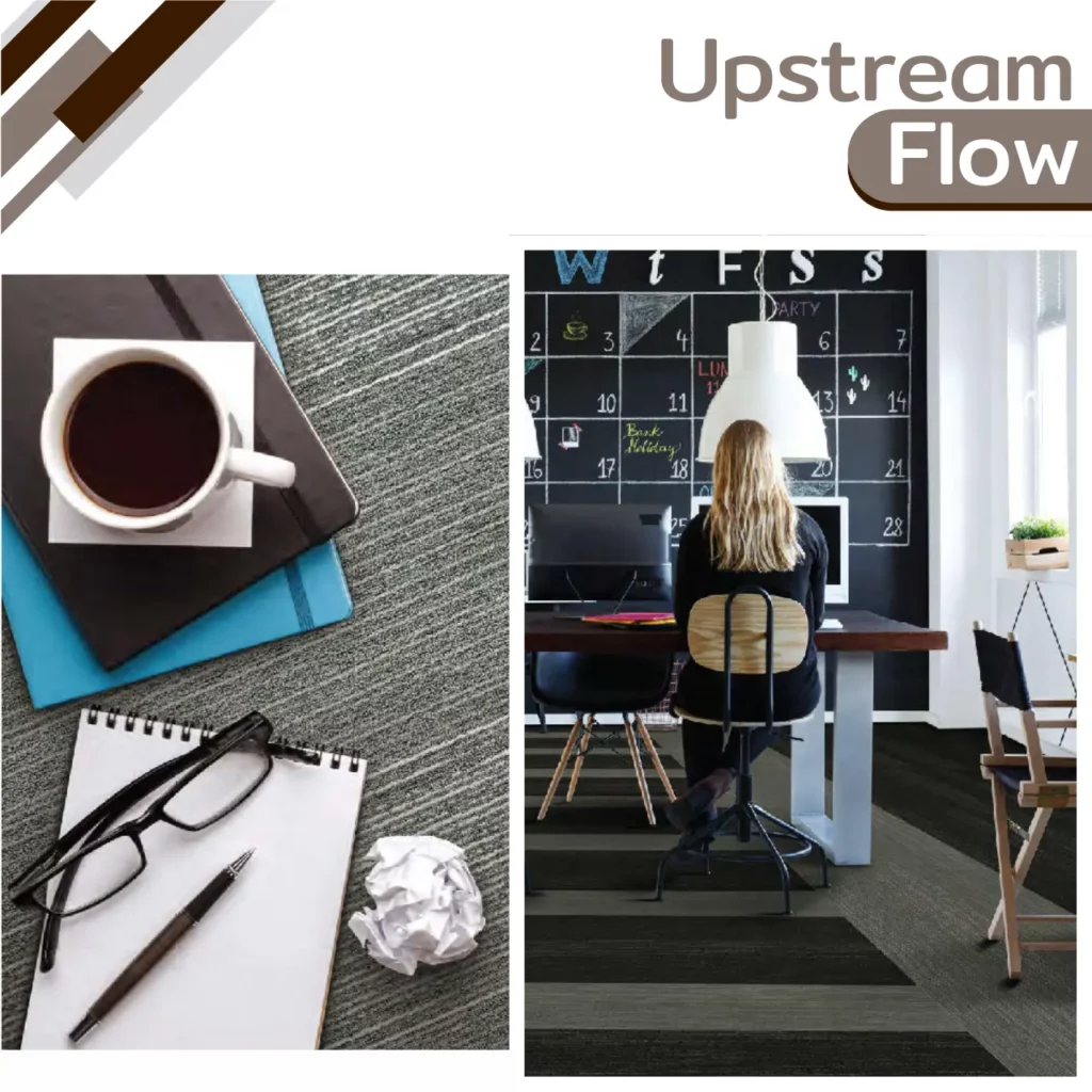 พรมแผ่นสำหรับออฟฟิศเปิดโล่ง ลายเส้นโมเดิร์น ช่วยจัดโซนทำงานเป็นระเบียบ เหมาะองค์กรที่ต้องการช่างปูพรมแผ่นออฟฟิศเปิดโล่งครบวงจร