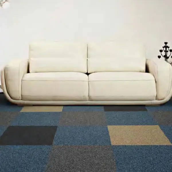 พรมปูพื้นเล่นสีผสมจากพรมแผ่น carpet inter เหมาะตกแต่งมุมนั่งเล่นให้ดูทันสมัยและมีเอกลักษณ์