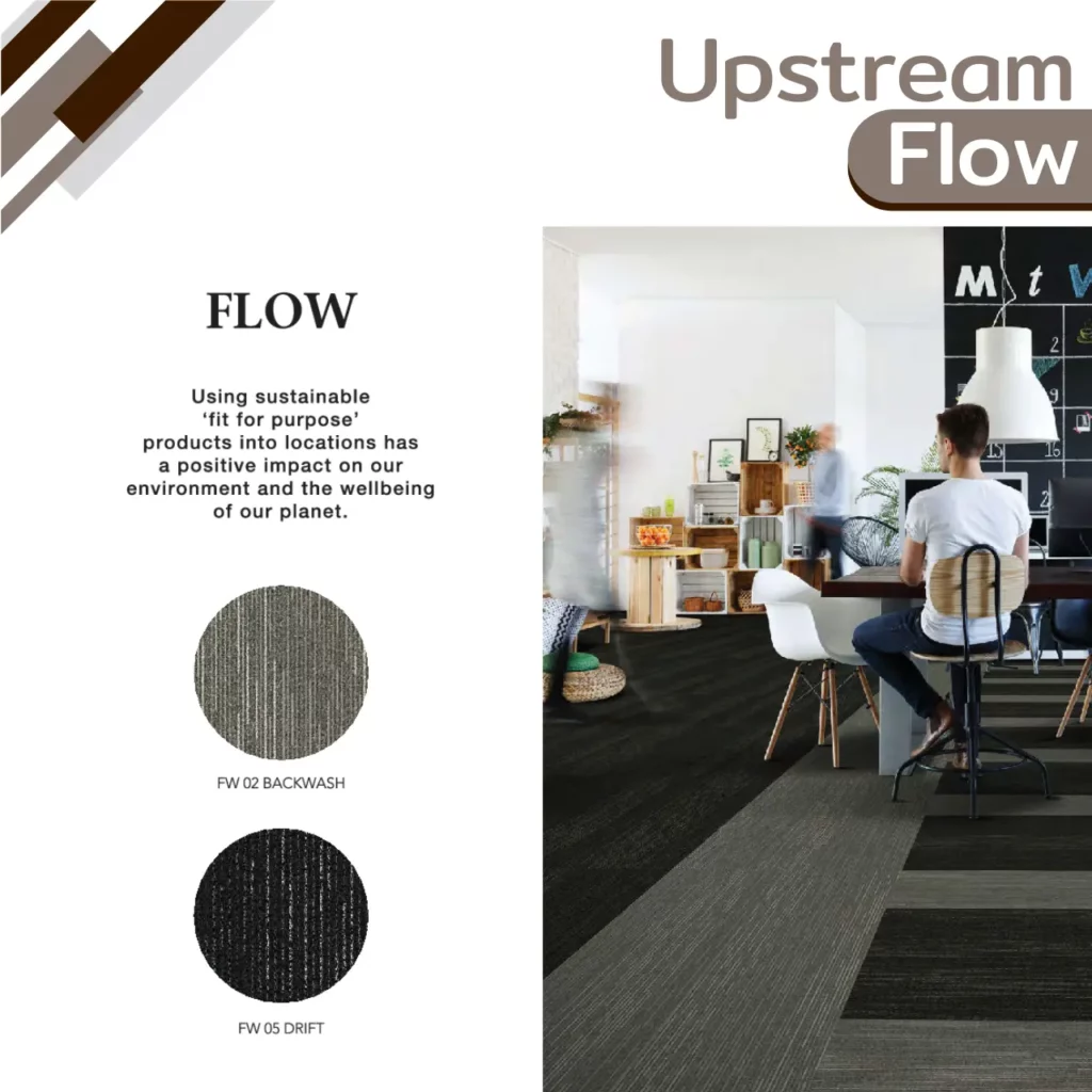 พรมแผ่นสำหรับออฟฟิศเปิดโล่ง จัดวางสลับสีสร้าง Flow การเดิน เหมาะ Facility Manager ที่ต้องการช่างปูพรมแผ่นออฟฟิศเปิดโล่งงานคุณภาพ